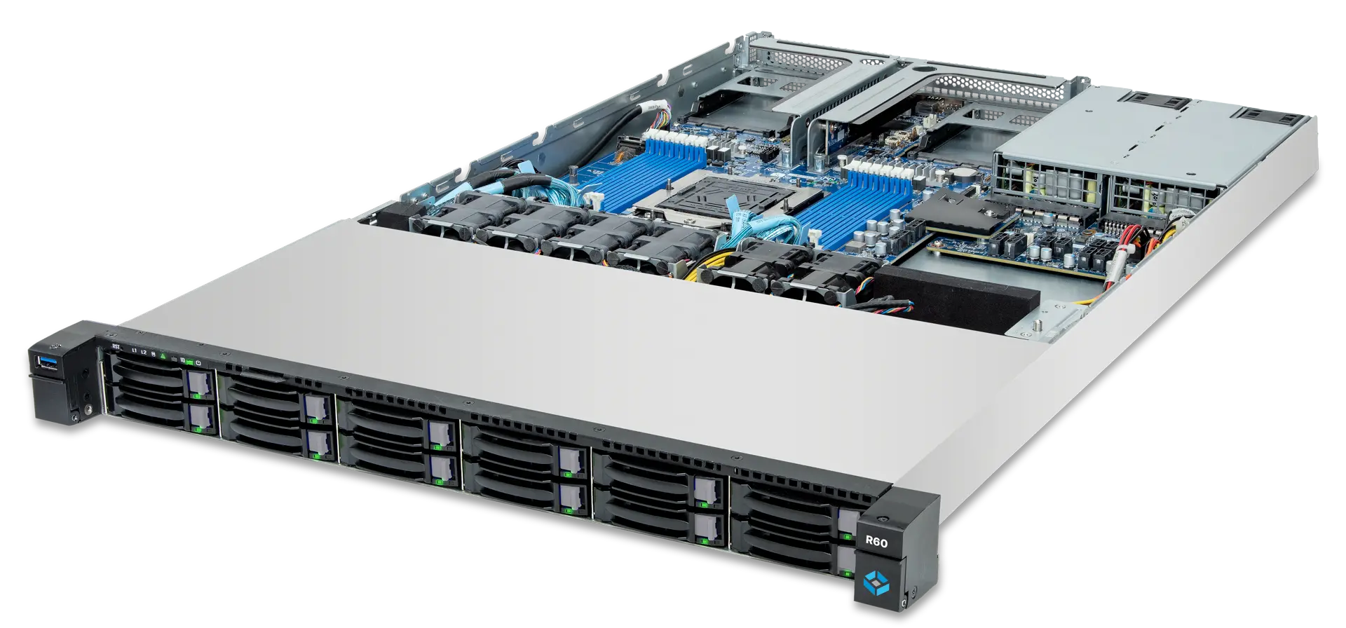 TrueNAS Enterprise R-Serie R60 Angle Top Open