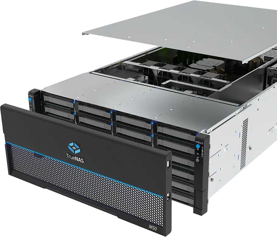 TrueNAS M-Series M50 top open